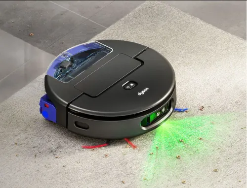 Robot sprzątający Dyson Spot+Scrub Ai Funkcja mopowania Stacja oczyszczająca Tworzenie mapy pomieszczenia 76dB Funkcje AI Czarny