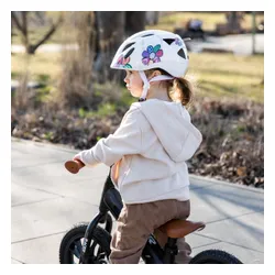 Kask rowerowy dziecięcy Alpina Ximo Flash white flower