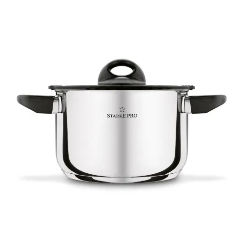 Garnek nierdzewny z pokrywką Starke Pro Sante 3,7 l