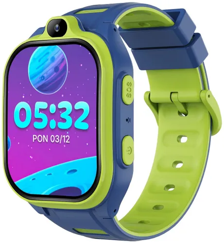 Smartwatch FOREVER Kids Boost KW-530 AI GPS WiFi 4G Niebiesko-zielony