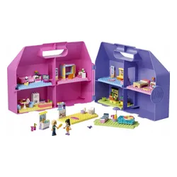 LEGO FRIENDS 42697 Kreatywna walizka z domkiem dla lalek, zestaw klocków 6+