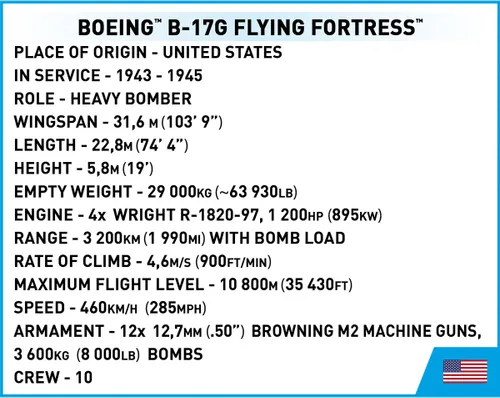 Конструктор COBI Boeing B-17G Flying Fortress