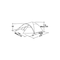 Namiot 2-osobowy Easy Camp Quasar 200 - rustic green