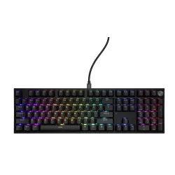 Klawiatura mechaniczna Genesis Thor 404 US RGB Gateron Yellow Pro Czarny