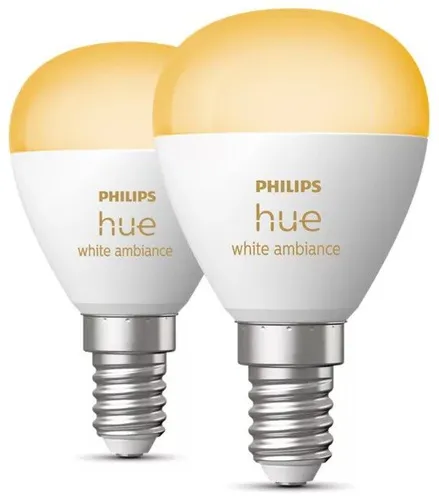 Inteligentna żarówka PHILIPS HueWA Luster E14 5.1 W Bluetooth, ZigBee (2 szt.)