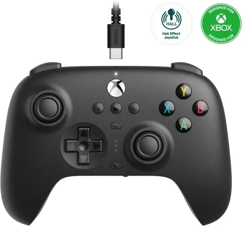 Pad 8BitDo Ultimate Wired Hall Effect do PC, Xbox Series X/S, Xbox One Przewodowy Czarny