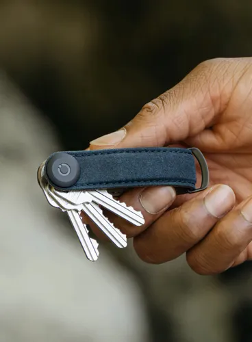 Etui organizer na klucze Orbitkey Waxed Canvas - navy blue