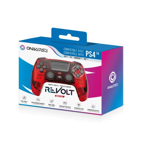 Pad Oniverse Revolt Mars Red do PC PS4, PS3 Android iOS Bezprzewodowy Czerwony