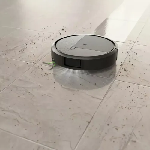 Robot sprzątający iRobot Roomba 575 Combo Funkcja mopowania Stacja oczyszczająca Tworzenie mapy pomieszczenia Funkcje AI Czarny