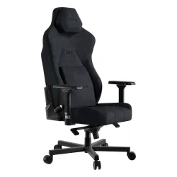 Fotel Hator Arc 3 Velour XL Gamingowy do 180kg Tkanina Czarny