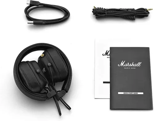 Słuchawki bezprzewodowe Marshall Major IV Bluetooth Nauszne Bluetooth 5.0 Czarny