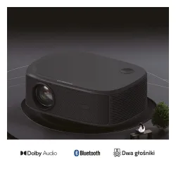 Projektor MANTA MultiVision Pro Full HD (1920 x 1080), 800 ANSI lumen, Wi-Fi, Bluetooth