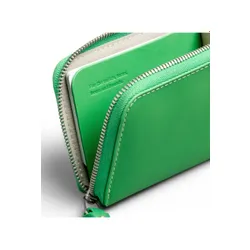 Кошелек Bellroy L-Pocket, кожаный, неоново-зеленый