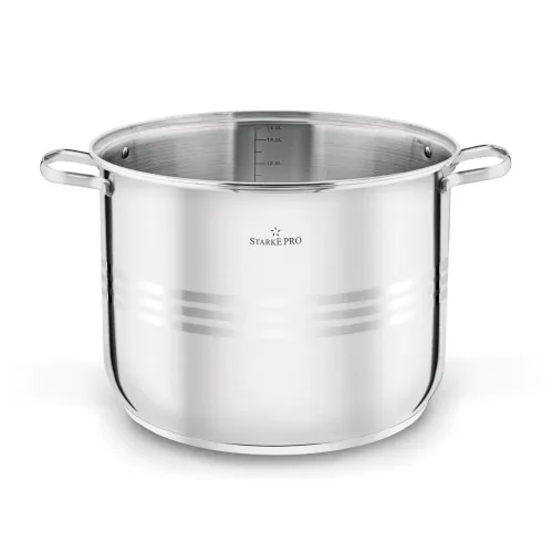 Garnek wysoki ze stali nierdzewnej z pokrywką Starke Pro Barcelo 15 l