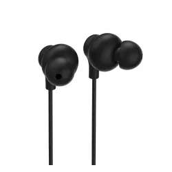 Słuchawki przewodowe Hama Douszne Curly USB-C Mikrofon Czarny