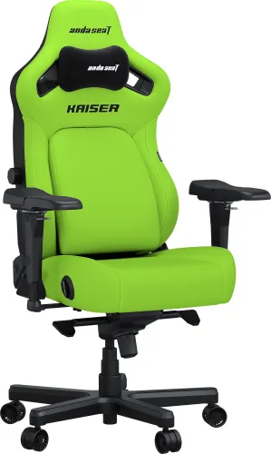 Fotel Anda Seat Kaiser 4 XL Gamingowy do 200kg Skóra Eco Limonka