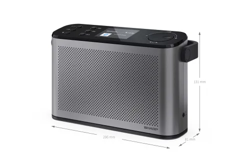 Radioodbiornik Sharp Osaka DR-P540(GY) Radio FM DAB+ Bluetooth Szary