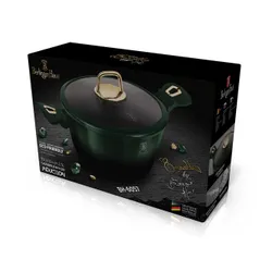 Garnek tytanowy 2.5L 20cm BERLINGER HAUS Metallic Line Emerald BH-6057