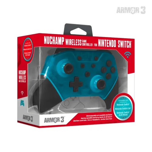 Pad Armor3 NuChamp Wireless Game Controller do Nintendo Switch Bezprzewodowy Turkusowy