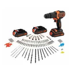 120 BlackDecker Aksesuarlı Darbeli Matkap BDCHD181B3A