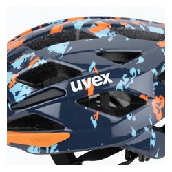 Kask rowerowy dziecięcy UVEX Air Wing 2 papaya/bubble blue