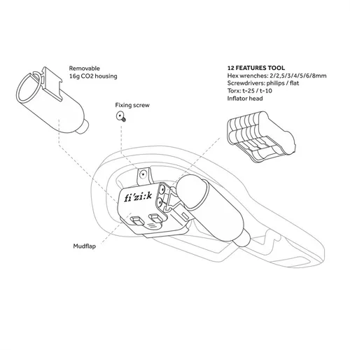 Седло Fizik Gravita Alpaca X5 + Carriage Kit