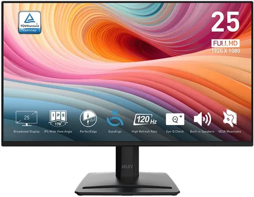 Monitor MSI Pro MP252 E2 24.5" 1920x1080px IPS 120Hz 1 ms [MPRT]
