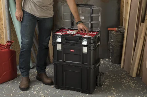 Zestaw skrzynek KETER 23383 Connect Rolling System