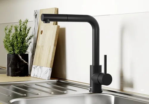 Bateria BLANCO Mila-S 526660 Czarny mat