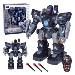 Zdalnie sterowany robot policyjny tańczy