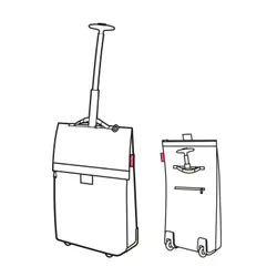 Wózek na zakupy Reisenthel Trolley M - paisley black