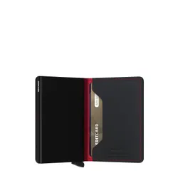 Mały portfel RFID Secrid Slimwallet Perforated - black / red