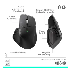 Myszka Logitech MX Master 4 dla Mac Czarny