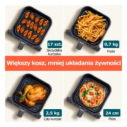 Air Fryer Frytkownica beztłuszczowa COSORI CAF-P681S-KEUR Dual Blaze 6.4l Wi-Fi zabezpieczenie przed przegrzaniem