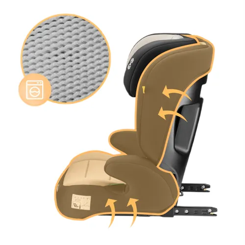 Fotelik samochodowy TULANO Joy 45 I-Size 100-150 cm (15-36 kg) Beżowy