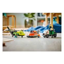 LEGO 60505 City Zestaw z samolotem, ciężarówką serwisową i poduszkowcem