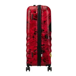 Walizka duża American Tourister Wavebreaker Disney - Mickey comics red