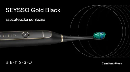 Szczoteczka soniczna SEYSSO Gold Black Special Collection