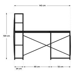 Biurko MARK ADLER Leader 5.9 Czarny