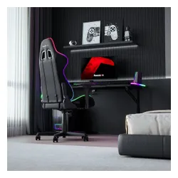 Biurko gamingowe HUZARO Hero 3.6 RGB Czarny