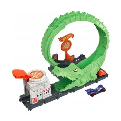 Hot Wheels Zestaw tematyczny pętla krokodyla