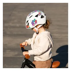 Kask rowerowy dziecięcy Alpina Ximo Flash white flower