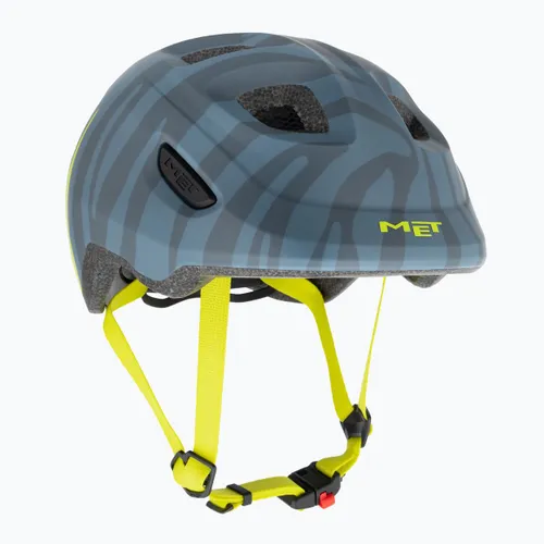 Kask rowerowy dziecięcy MET Hooray blue zebra matt