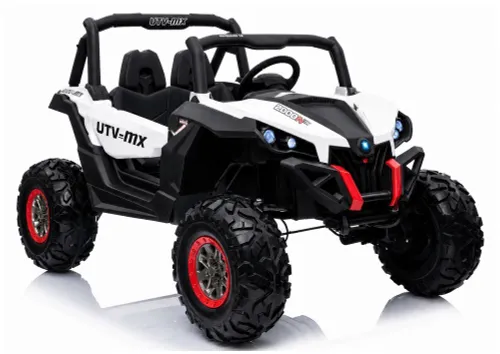 Auto Na Akumulator Dla 2 Dzieci Jeep Xmx603 Mp4 Buggy 4X4 Pilot Skóra Eva LED