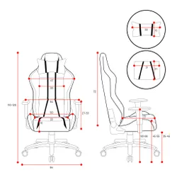 Fotel DIABLO CHAIRS X-One 2.0 Small Biało-czarny