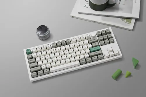 Klawiatura KEYCHRON Q3 Max Wireless Switch Gateron Jupiter Banana Biało-szaro-zielony