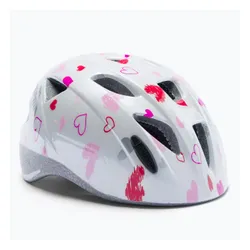 Kask rowerowy dziecięcy Alpina Ximo white hearts