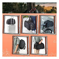 Torba rowerowa na bagażnik transportowa dla zwierząt Rockbros 30140028 25 l black