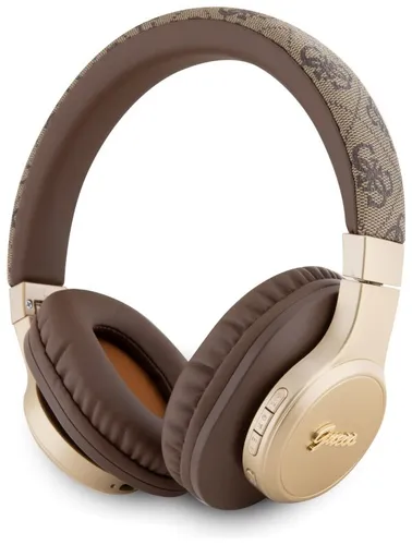 Słuchawki nauszne GUESS 4G Script Brązowy