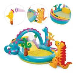 Wodny plac zabaw Dinoland zjeżdżalnia 302x229x112 cm INTEX 57135